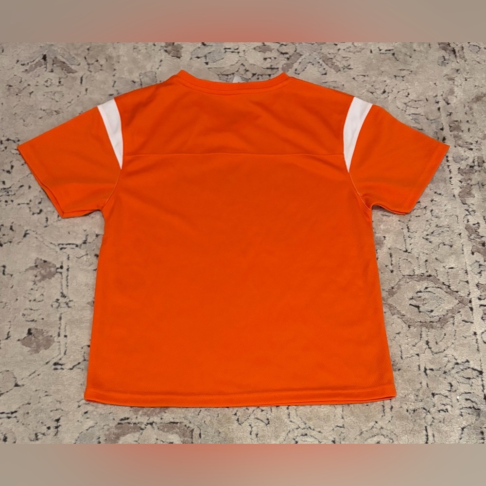 NFL Team Apparel Orange Denver Broncos Football T-Shirt Youth Sz: XL (18 / 20) - Picture 3 of 3